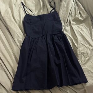 Peppermayo Black Mini Dress with Spaghetti Straps